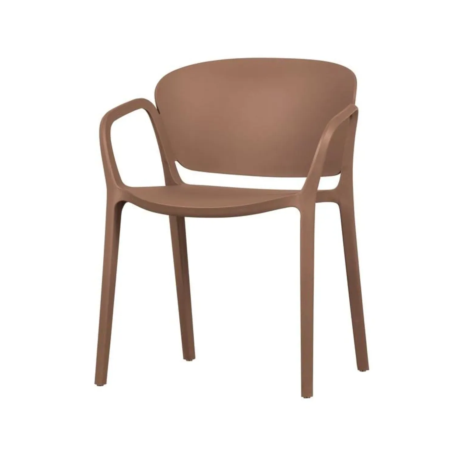 WOOOD Tuinstoelen|Bent Tuinstoel kunststof zalmroze