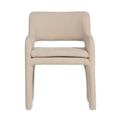 vtwonen Eetkamerstoelen|Bigfoot Eetkamerstoel Chenille Zand