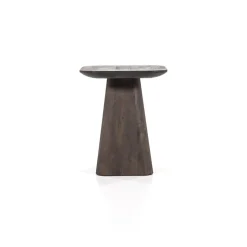Eleonora Bijzettafels|Bijzettafel Aron vierkant 40×40 bruin