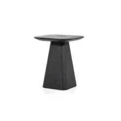 Eleonora Bijzettafels|Bijzettafel Aron vierkant 40×40 zwart