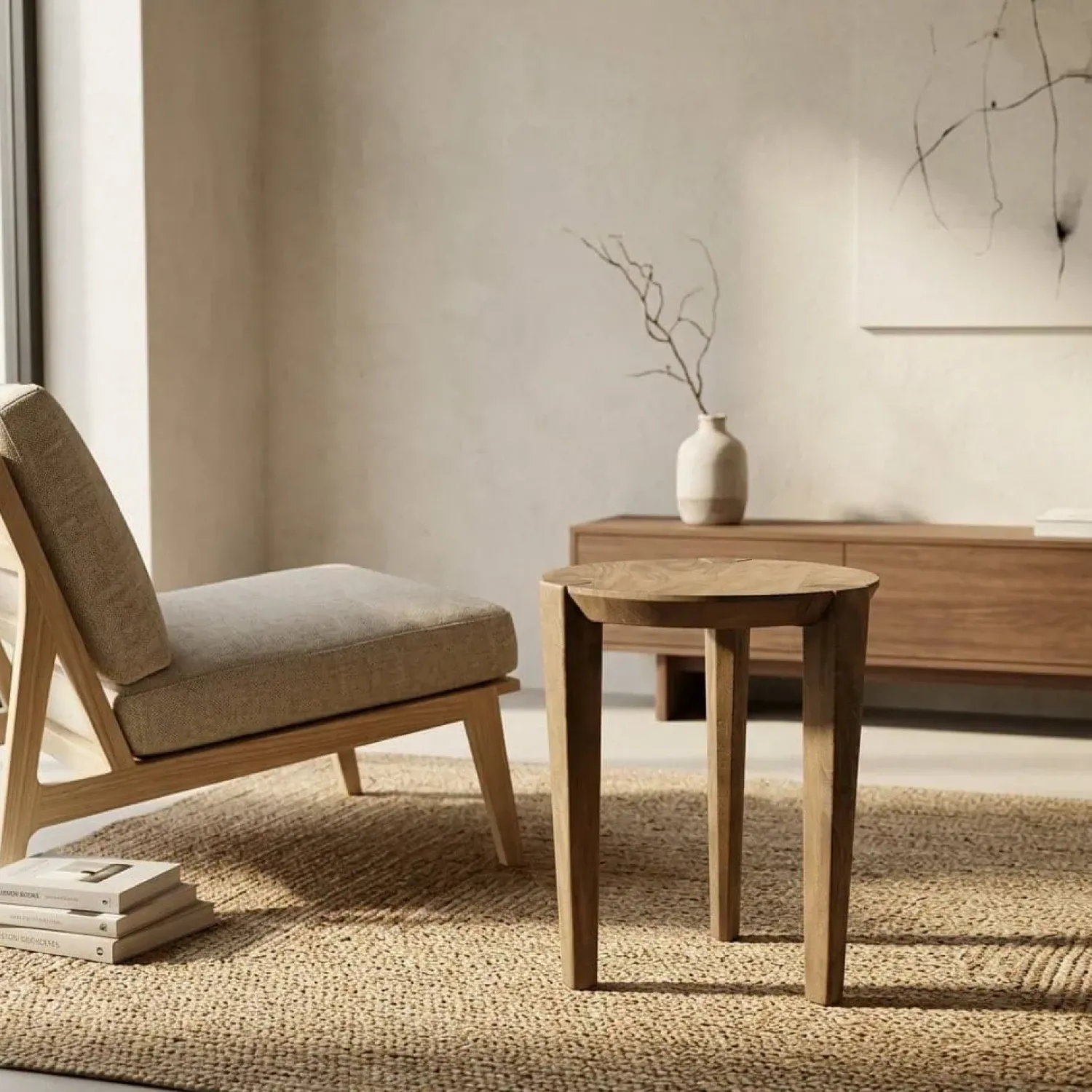 Eleonora Bijzettafels|Bijzettafel Davina mangohout 40cm