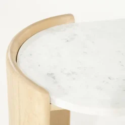Eleonora Bijzettafels|Bijzettafel Don eikenhout 50cm