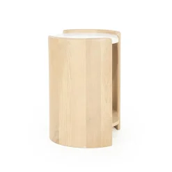 Eleonora Bijzettafels|Bijzettafel Don eikenhout 50cm