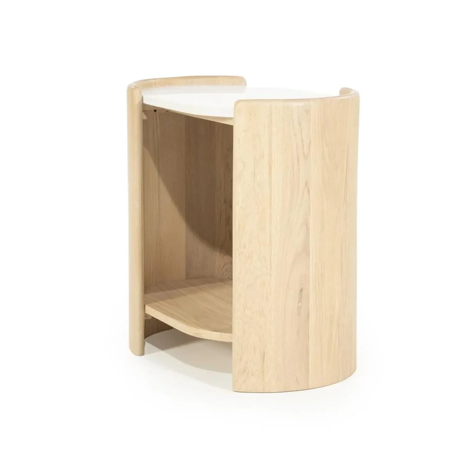Eleonora Bijzettafels|Bijzettafel Don eikenhout 50cm