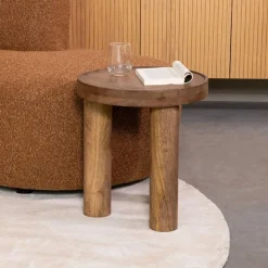 Label51 Bijzettafels|Bijzettafel Elly Naturel Mangohout 42cm