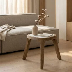 Eleonora Bijzettafels|Bijzettafel Fred mangohout 38cm
