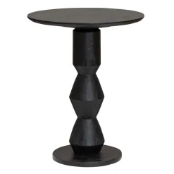 Tower living Bijzettafels|Bijzettafel Gambino rond Zwart Large