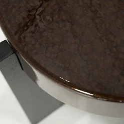 Eleonora Bijzettafels|Bijzettafel Juliet bruin 40cm