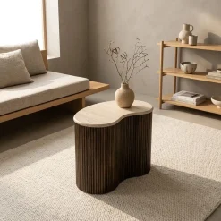 Eleonora Salontafels|Bijzettafels|Bijzettafel Mari 50×33 bruin