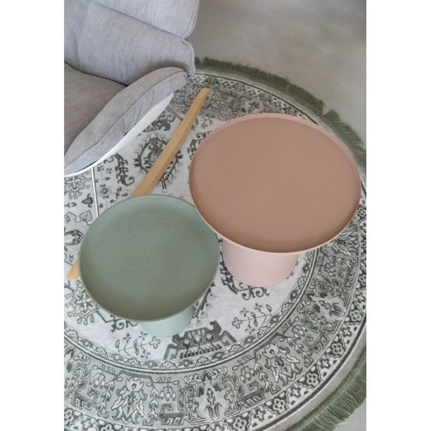 NORI Living Bijzettafels|Bijzettafel Ringar Groot Roze 39cm