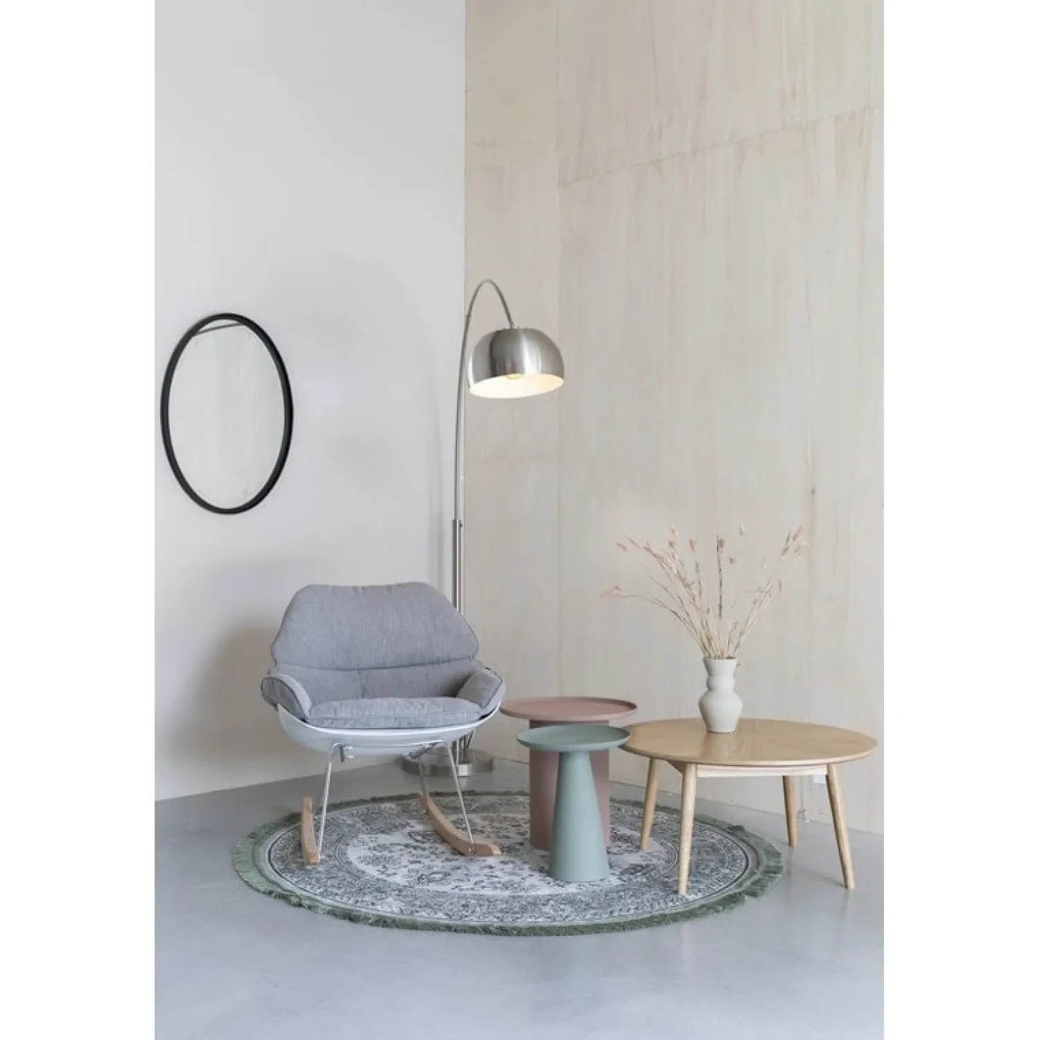 NORI Living Bijzettafels|Bijzettafel Ringar Groot Roze 39cm