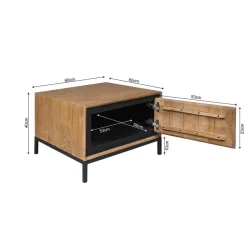 Furndea Salontafels|Bijzettafels|Bijzettafel Sindacco Naturel 60 cm
