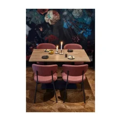 WOOOD Onderstellen|Bistro Tafelpoot vierkant metaal zwart
