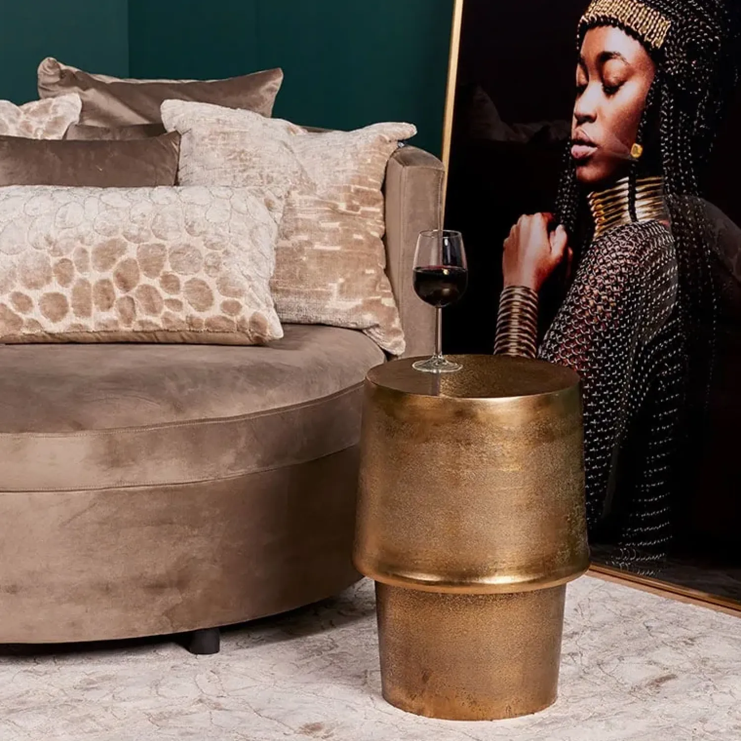 Furndea Bijzettafels|Bizz bijzettafel goud