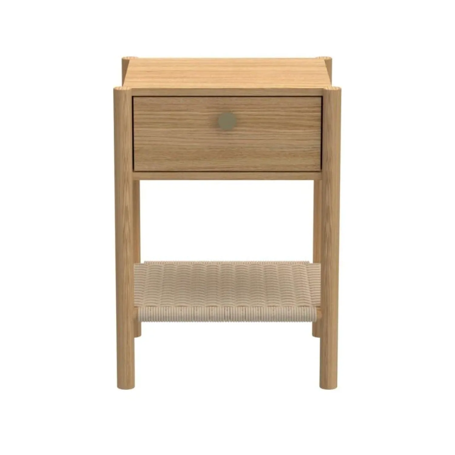Nordhavn Nachtkastjes|Industriele Kasten|Bjara Nachtkastje Naturel 43cm