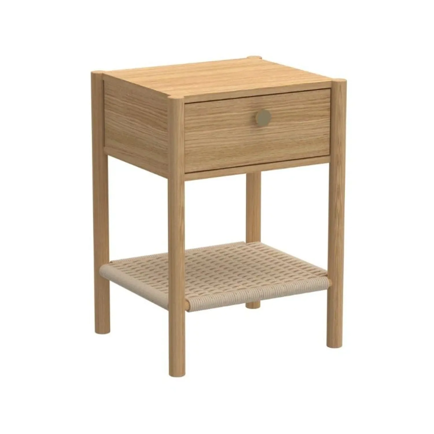 Nordhavn Nachtkastjes|Industriele Kasten|Bjara Nachtkastje Naturel 43cm