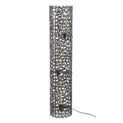 Kalfort Vloerlampen|Blaine 3-lichts Vloerlamp Zwart nikkel XL