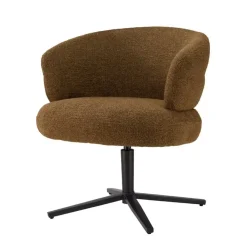 Livingfurn Eetkamerstoelen|Fauteuils|Blake Eetkamerfauteuil Caramel