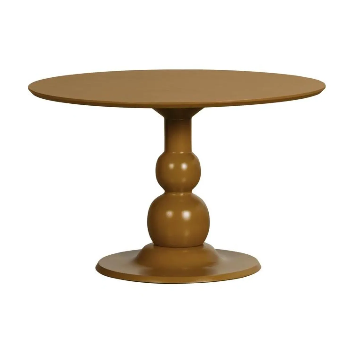 WOOOD Eettafels|Blanco ronde Eettafel mangohout geel 120cm