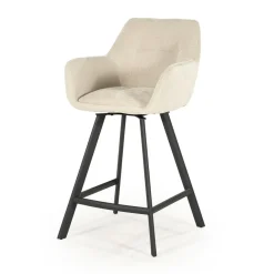 By Boo Barkrukken|Bliss Barstoel met armleuning Beige