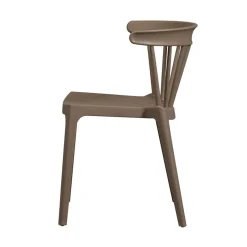 WOOOD Tuinstoelen|Bliss Tuinstoel kunststof bruin melange