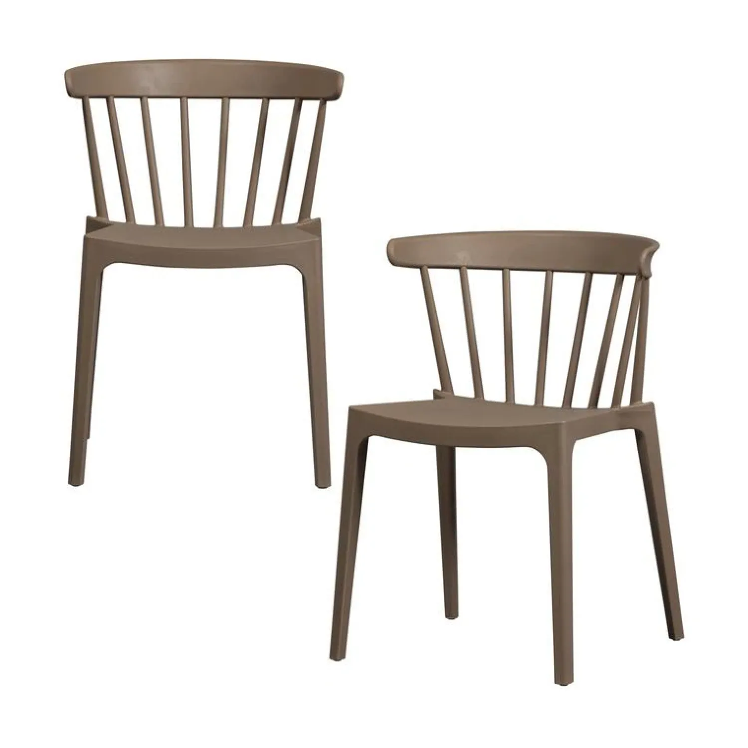 WOOOD Tuinstoelen|Bliss Tuinstoel kunststof bruin melange
