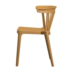 WOOOD Tuinstoelen|Bliss Tuinstoel kunststof cognac melange