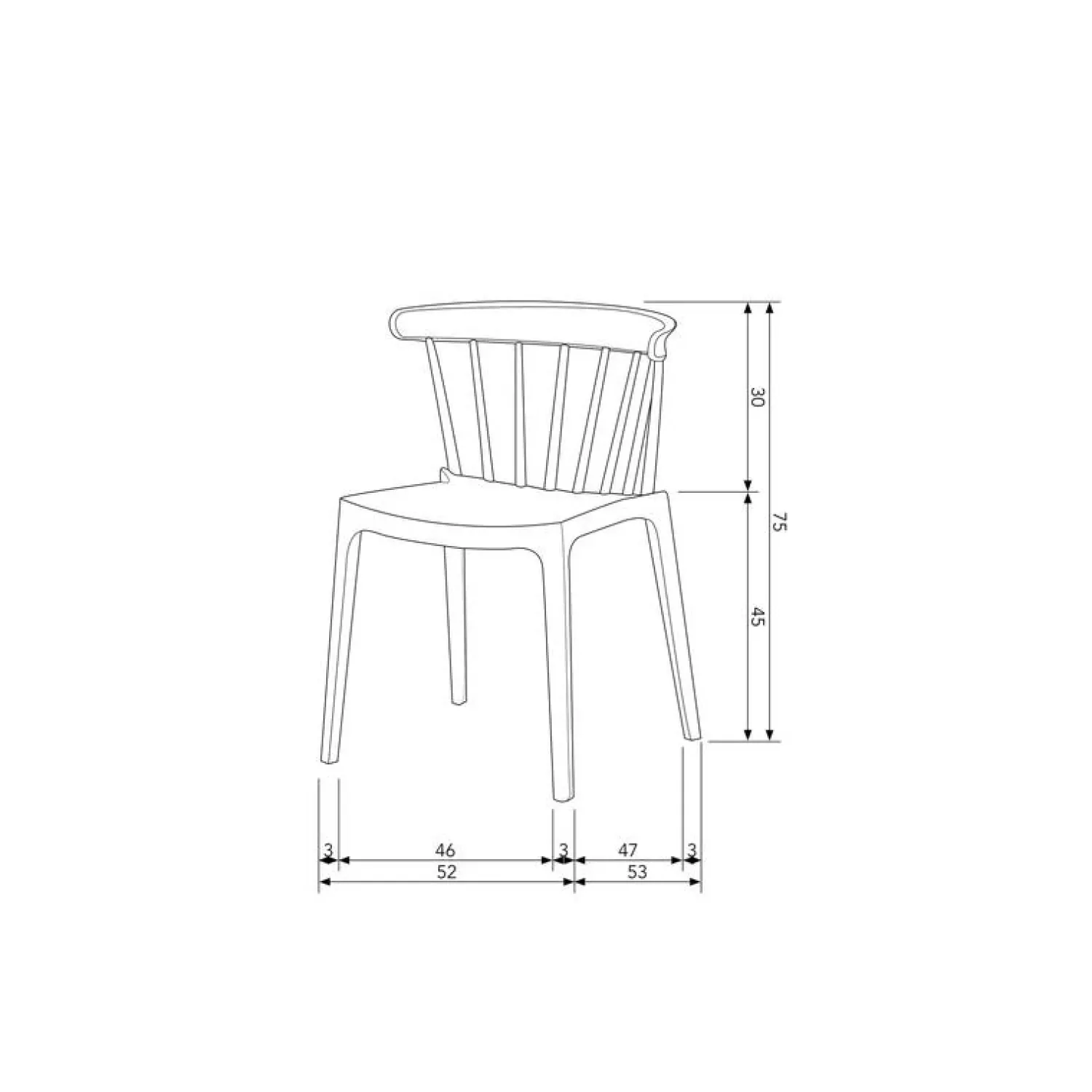 WOOOD Tuinstoelen|Bliss Tuinstoel kunststof groen jade