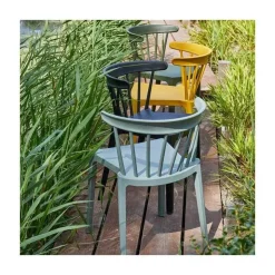 WOOOD Tuinstoelen|Bliss Tuinstoel kunststof groen jade