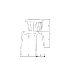 WOOOD Tuinstoelen|Bliss Tuinstoel kunststof taupe