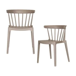 WOOOD Tuinstoelen|Bliss Tuinstoel kunststof taupe