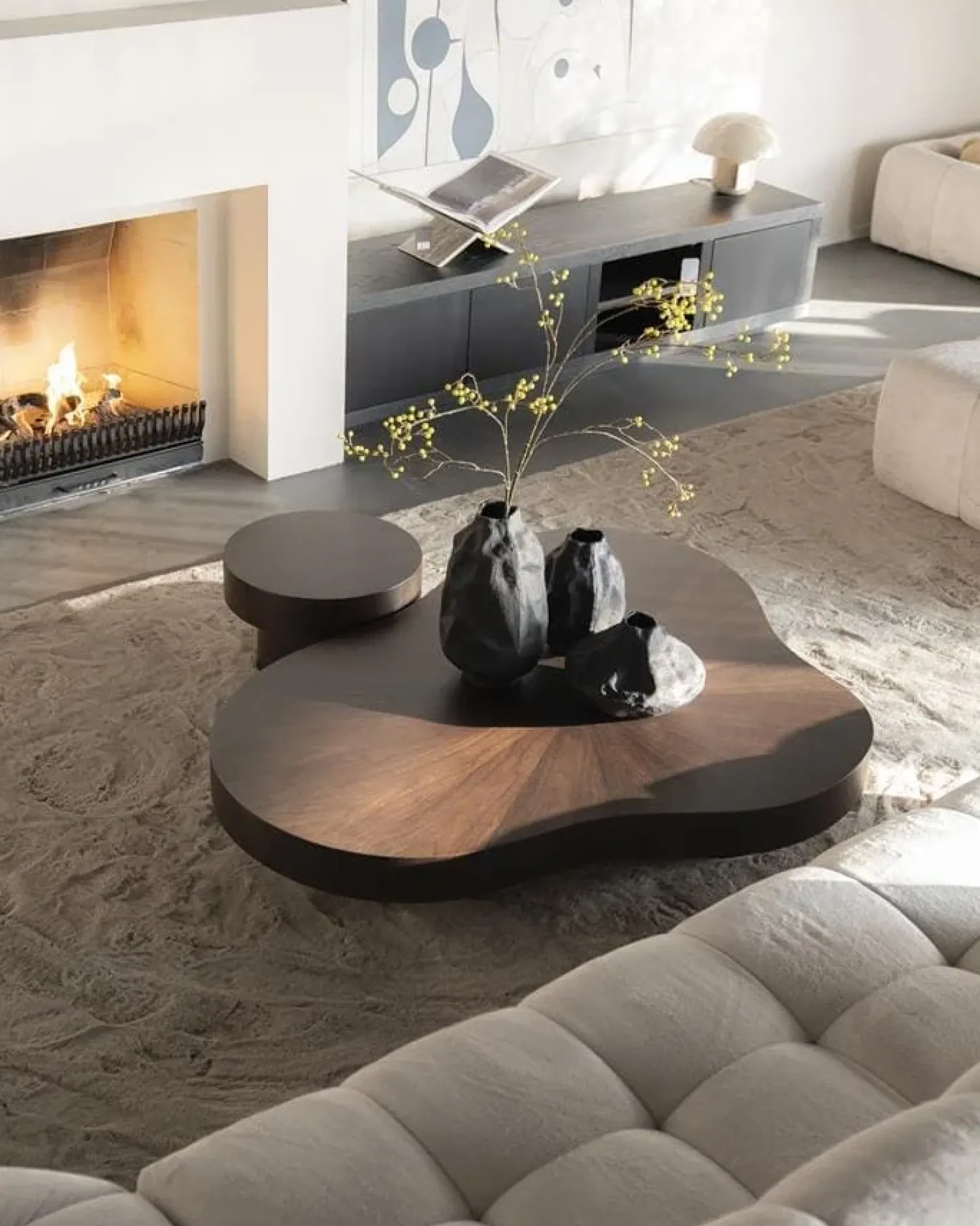 Eleonora Salontafels|Bobbie Salontafel bruin 150 cm