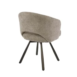 Kalfort Eetkamerstoelen|Boca Cross Armstoel Draaibaar Cargo Zand-bruin