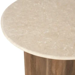 Eleonora Bijzettafels|Bodhi Bijzettafel Rond Bruin 50cm