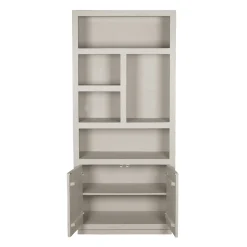 Furndea Vakkenkasten|Boekenkasten|Boekenkast Dortmund mangohout zand 5 vakken 90cm