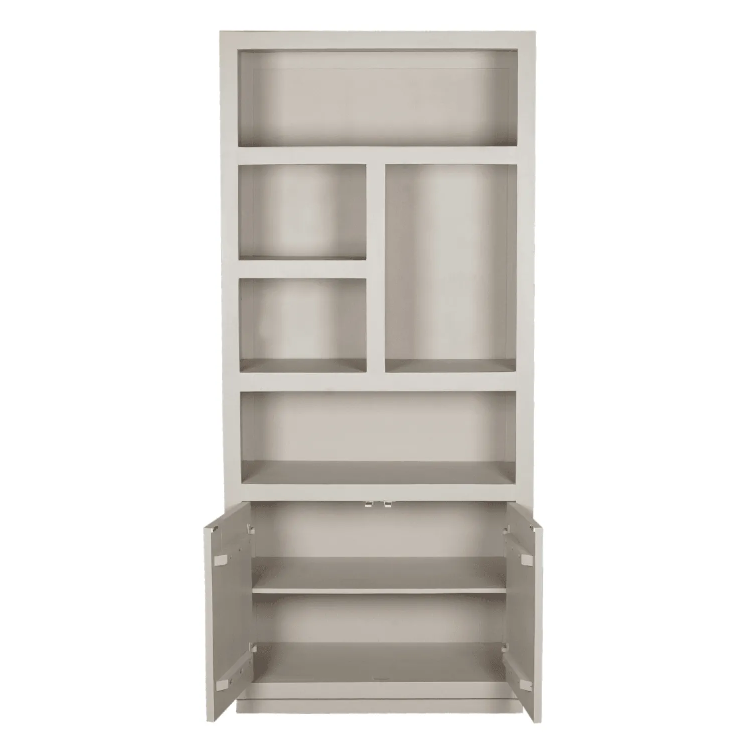 Furndea Vakkenkasten|Boekenkasten|Boekenkast Dortmund mangohout zand 5 vakken 90cm