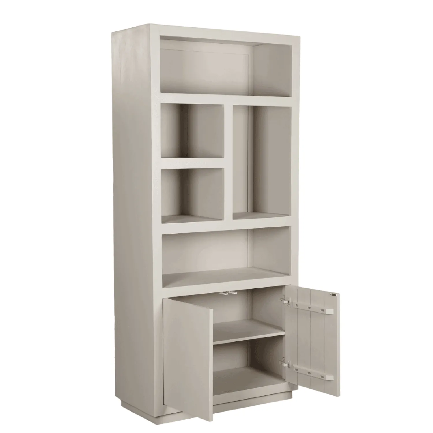 Furndea Vakkenkasten|Boekenkasten|Boekenkast Dortmund mangohout zand 5 vakken 90cm