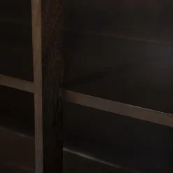 Eleonora Boekenkasten|Industriele Kasten|Boekenkast Lio mangohout groot 120cm