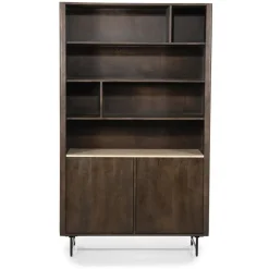Eleonora Boekenkasten|Industriele Kasten|Boekenkast Lio mangohout groot 120cm