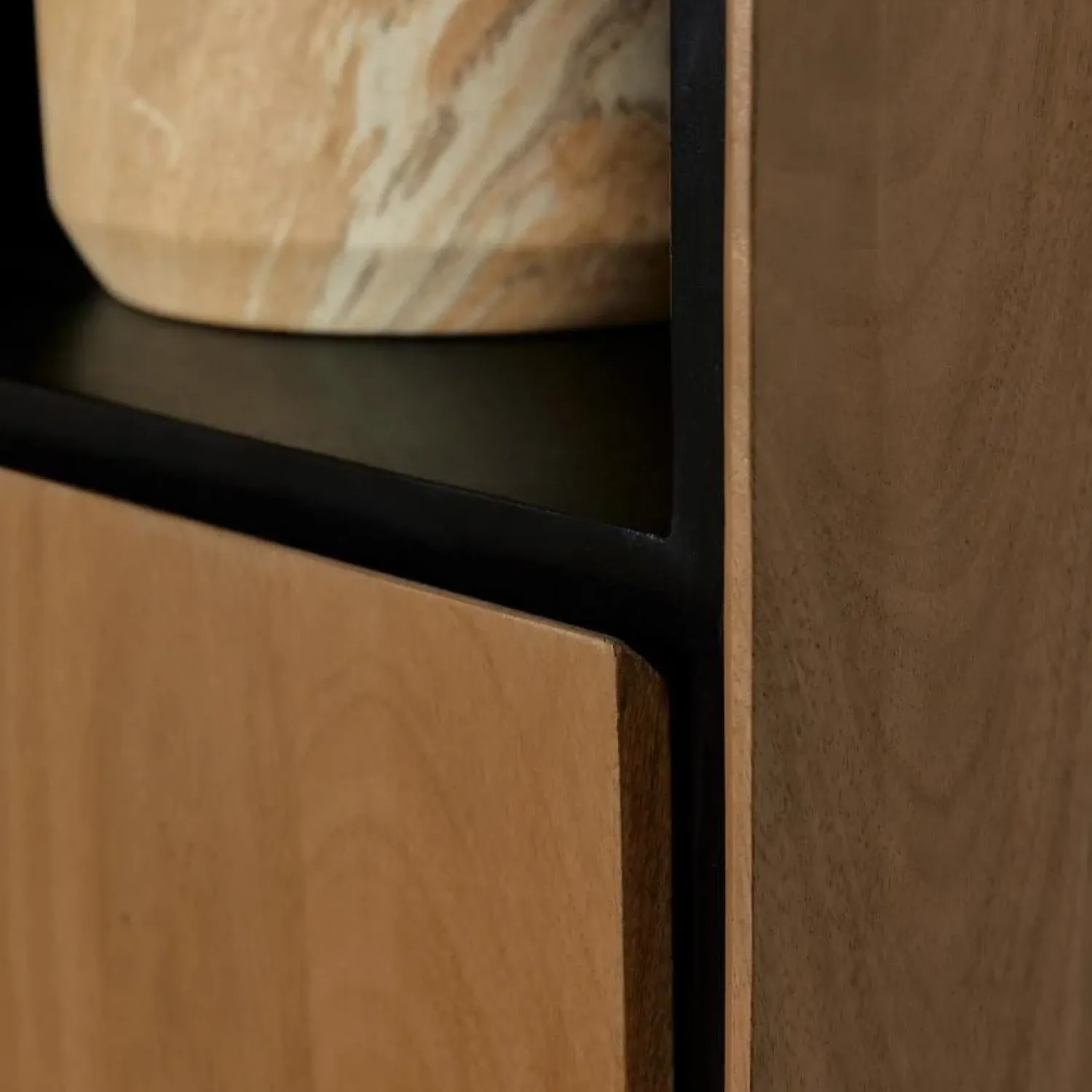 Furndea Boekenkasten|Industriele Kasten|Boekenkast Sindacco Naturel open 60 cm