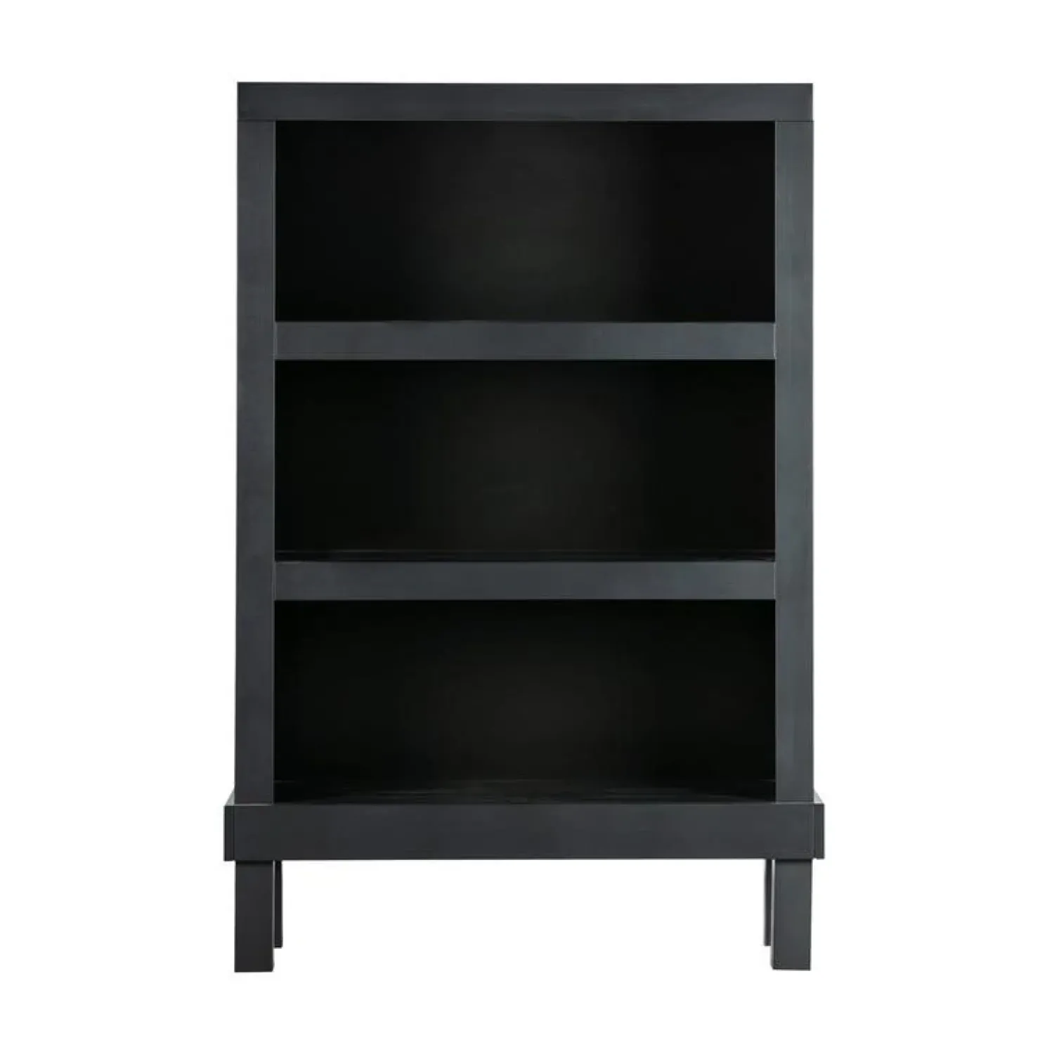 WOOOD Boekenkasten|Industriele Kasten|Bonk Open kast grenen zwart 107cm