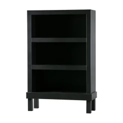 WOOOD Boekenkasten|Industriele Kasten|Bonk Open kast grenen zwart 107cm