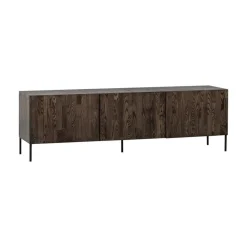WOOOD Industriele Kasten|Tv Meubels|Bono Gravure Tv meubel essenhout bruin 180cm