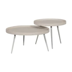 WOOOD Bijzettafels|Bounds Bijzettafel hout/metaal naturel 76cm