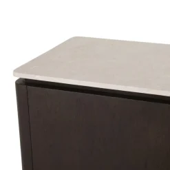 Furndea Dressoirs|Industriele Kasten|Bovenblad Dallas Dressoir Beige Marmer 100cm