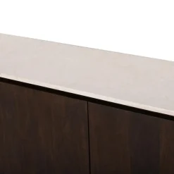 Furndea Dressoirs|Industriele Kasten|Bovenblad Dallas Dressoir Beige Marmer 165cm