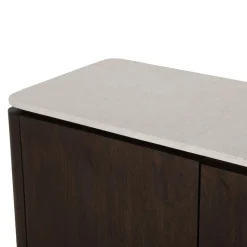 Furndea Dressoirs|Industriele Kasten|Bovenblad Dallas Dressoir Beige Marmer 210cm