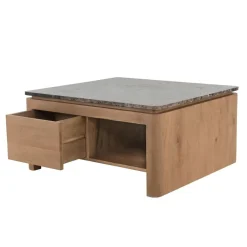 Furndea Salontafels|Bovenblad Dallas Salontafel Bruin Marmer