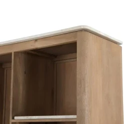 Furndea Vakkenkasten|Industriele Kasten|Bovenblad Dallas Vakkenkast XL Beige Marmer