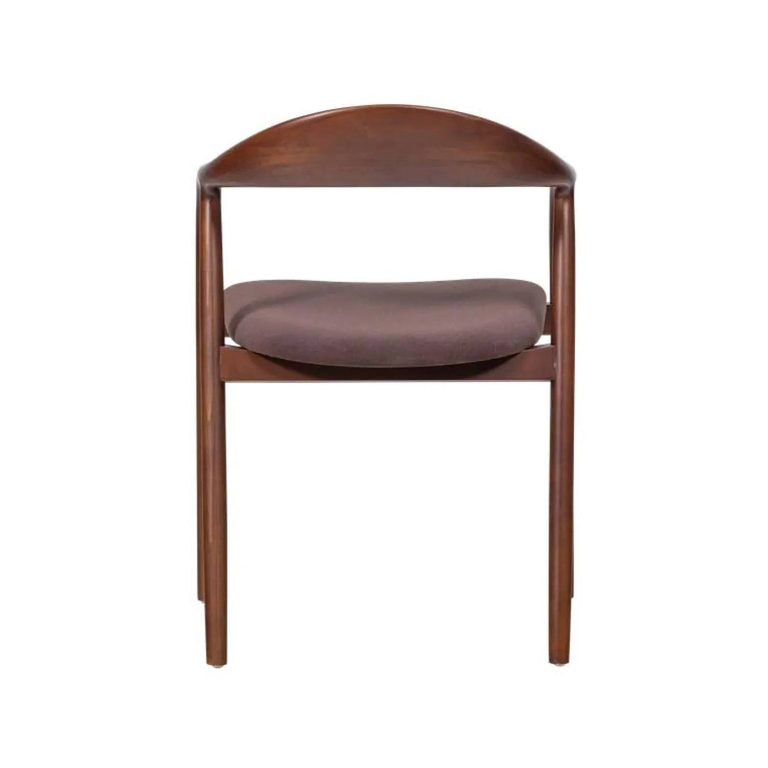WOOOD Eetkamerstoelen|Bran Eetkamerstoel Velvet Bruin Beukenhout